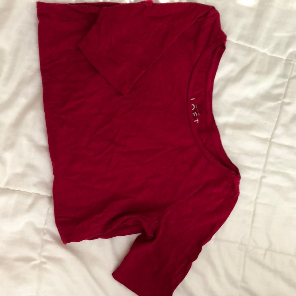 Red soft cotton shirt